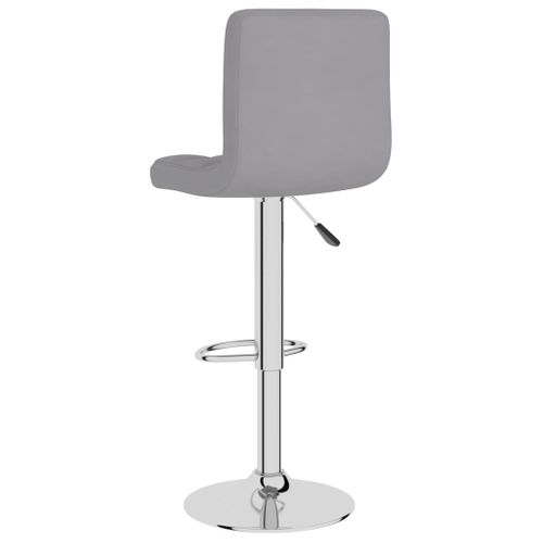 Tabouret De Bar Gris Clair Tissu