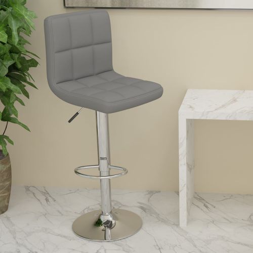 Tabouret De Bar Gris Clair Tissu