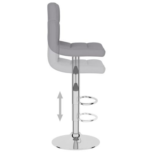 Tabouret De Bar Gris Clair Tissu