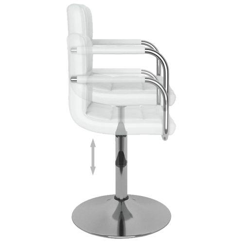 Tabouret De Bar Blanc Simili