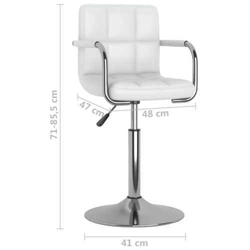 Tabouret De Bar Blanc Simili