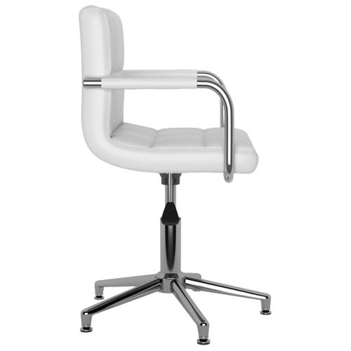 Chaise De Bureau Pivotante Blanc Simili