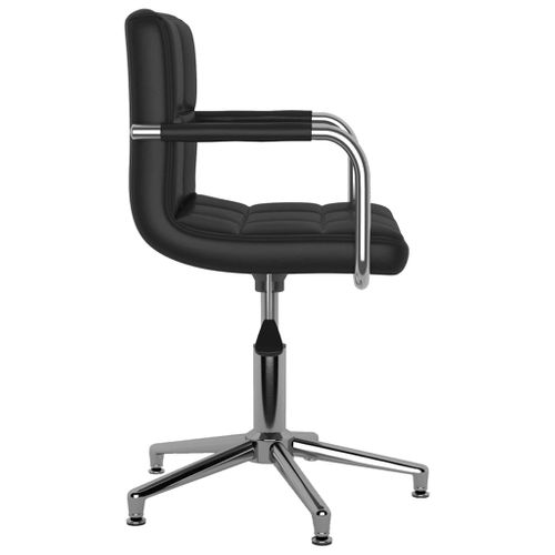 Chaise De Bureau Pivotante Noir Simili