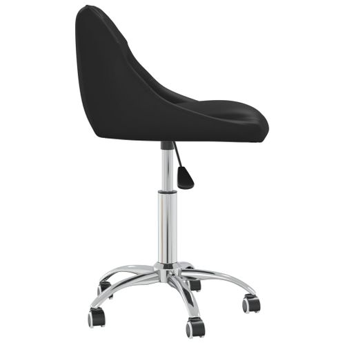 Chaise De Bureau Pivotante Noir Simili