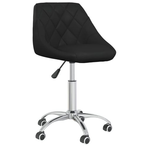 Chaise De Bureau Pivotante Noir Simili