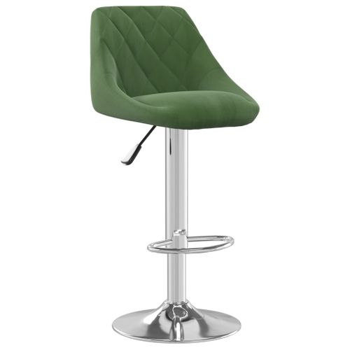 Tabouret De Bar Vert Foncé Velours