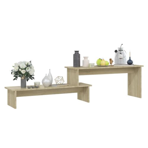 Meuble TV Chêne Sonoma 180x30x43 Cm Aggloméré