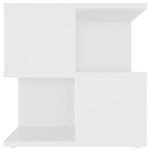 Table D'appoint Blanc 40x40x40 Cm Aggloméré