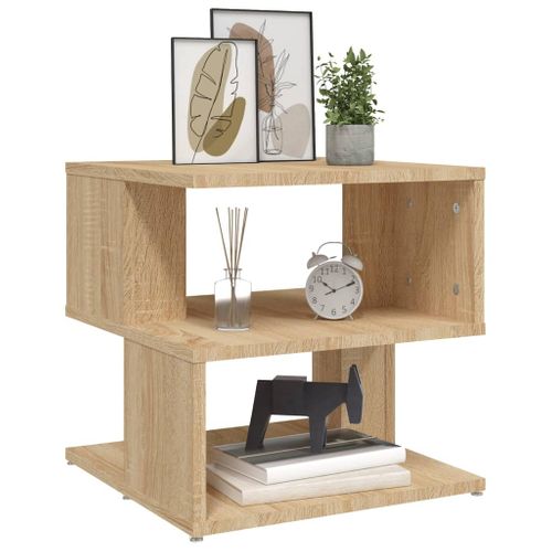 Table D'appoint Chêne Sonoma 40x40x40 Cm Aggloméré