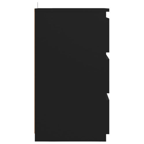 Table De Chevet Noir 40x35x62,5 Cm Aggloméré