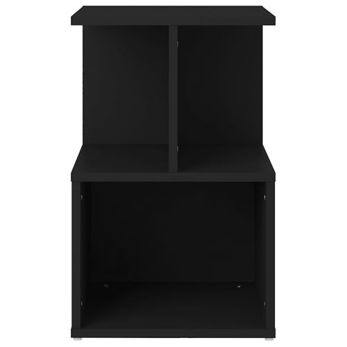 Table De Chevet Noir 35x35x55 Cm Bois Ingénierie