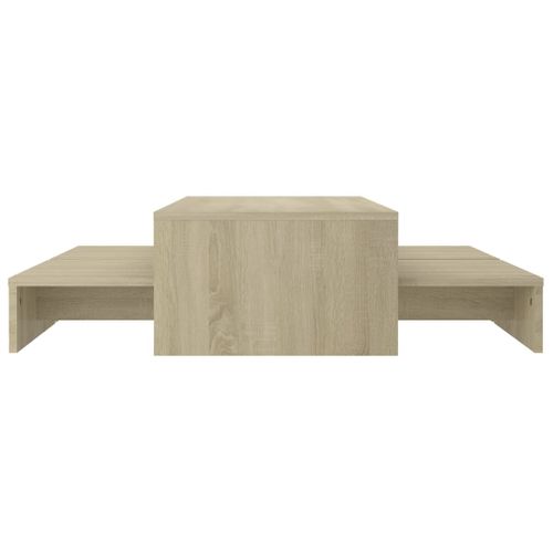 Set De Tables Basses Gigognes Chêne Sonoma Bois Contreplaqué
