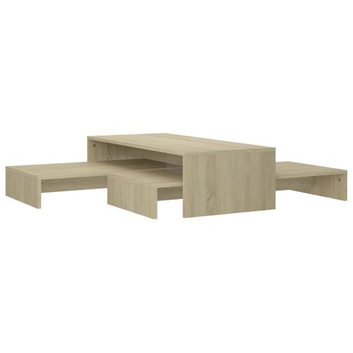 Set De Tables Basses Gigognes Chêne Sonoma Bois Contreplaqué