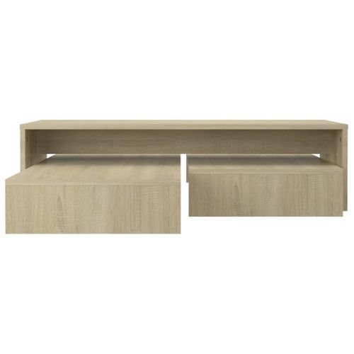 Set De Tables Basses Gigognes Chêne Sonoma Bois Contreplaqué