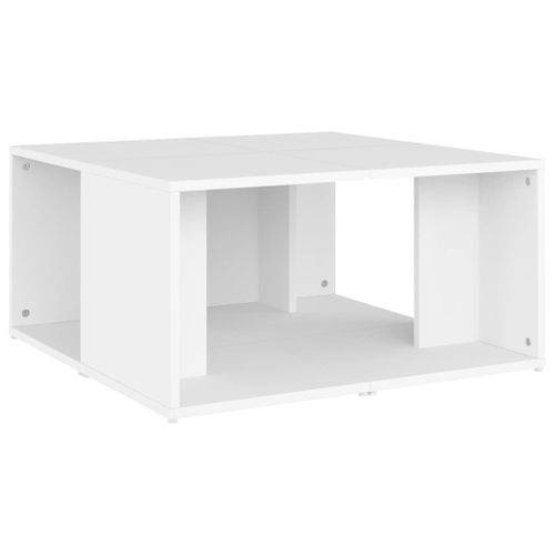Tables Basses 4 Pièces Blanc 33x33x33 Cm Bois Contreplaqué