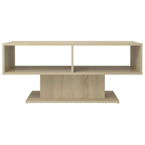 Table Basse Chêne Sonoma 103,5x50x44,5 Cm Bois Contreplaqué