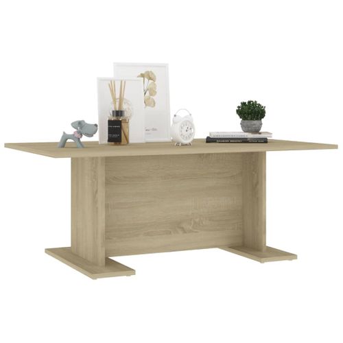 Table Basse Chêne Sonoma 103,5x60x40 Cm Bois Contreplaqué