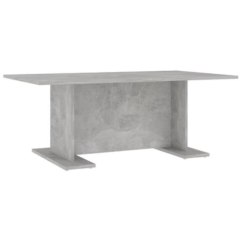 Table Basse Gris Béton 103,5x60x40 Cm Bois Contreplaqué