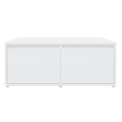 Table Basse Blanc 80x80x31 Cm Bois D'ingénierie