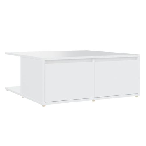 Table Basse Blanc 80x80x31 Cm Bois D'ingénierie