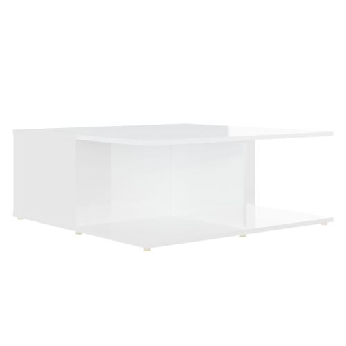 Table Basse Blanc 80x80x31 Cm Bois D'ingénierie