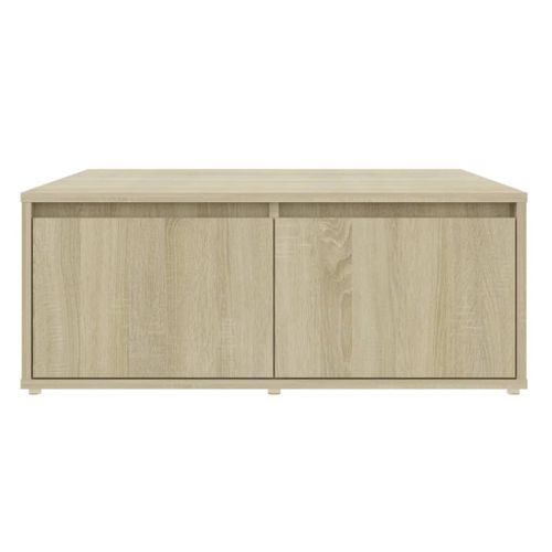 Table Basse Chêne Sonoma 80x80x31 Cm Bois Contreplaqué