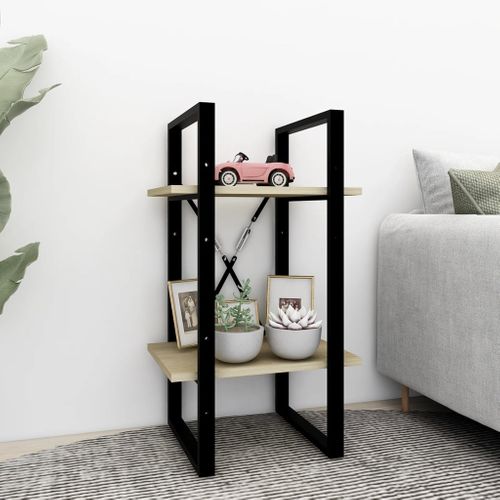 Bibliothèque à 2 Niveaux Chêne Sonoma 40x30x70 Cm Aggloméré