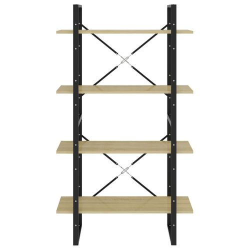 Bibliothèque à 4 Niveaux Chêne Sonoma 80x30x140 Cm Aggloméré