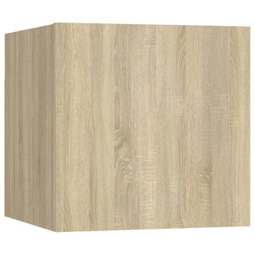 Meubles TV Muraux 8 Pièces Chêne Sonoma 30,5x30x30 Cm