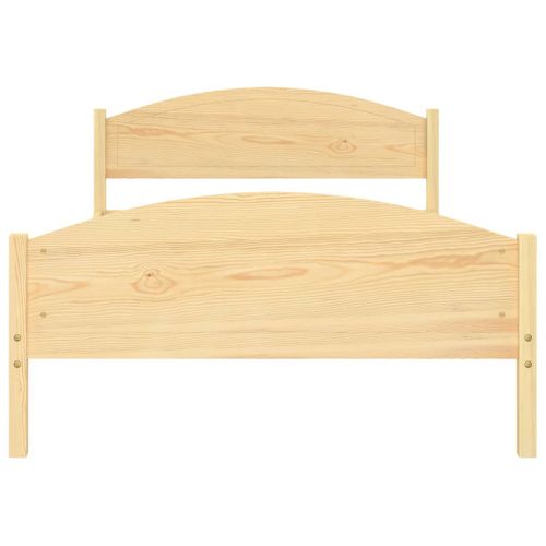 Cadre De Lit Sans Matelas Bois De Pin Massif 120x200 Cm