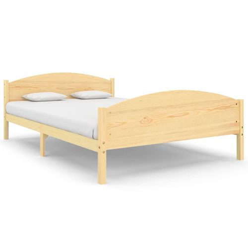 Cadre De Lit Sans Matelas Bois Massif De Pin 160x200 Cm