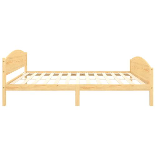 Cadre De Lit Sans Matelas Bois Massif De Pin 160x200 Cm