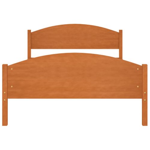 Cadre De Lit Sans Matelas Marron Miel Pin Massif 120x200 Cm