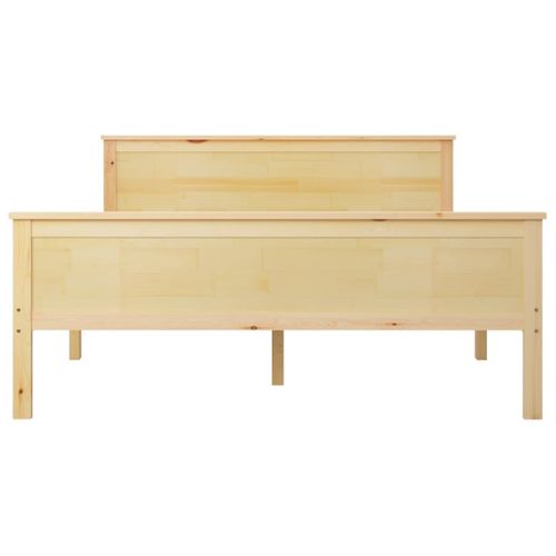 Cadre De Lit Sans Matelas Bois Massif De Pin 140x200 Cm