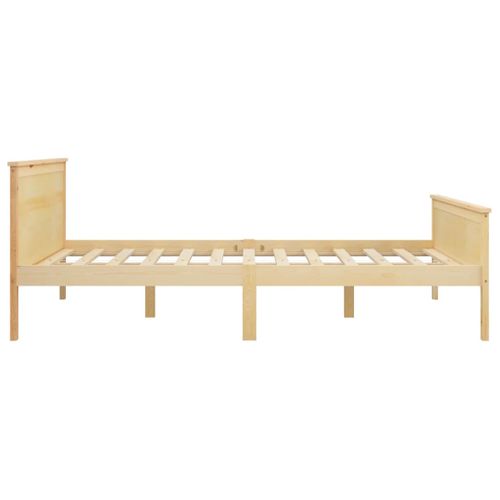 Cadre De Lit Sans Matelas Bois Massif De Pin 140x200 Cm