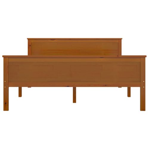 Cadre De Lit Sans Matelas Marron Miel Pin Massif 120x200 Cm
