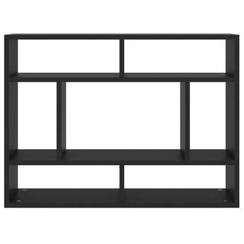 Étagère Murale Noir 75x16x55 Cm Bois Contreplaqué