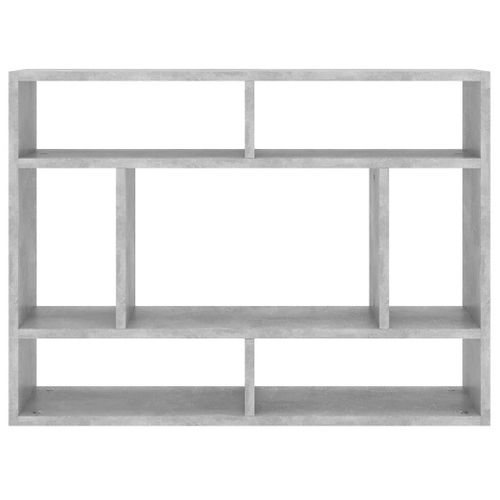 Étagère Murale Gris Béton 75x16x55 Cm Bois Contreplaqué