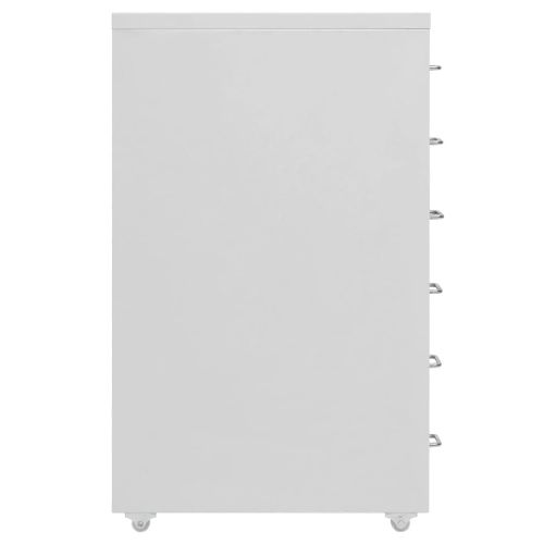 Classeur Mobile Gris 28x41x69 Cm Métal