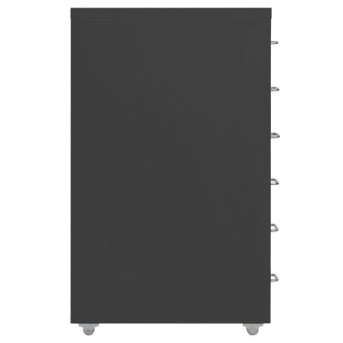 Classeur Mobile Anthracite 28x41x69 Cm Métal