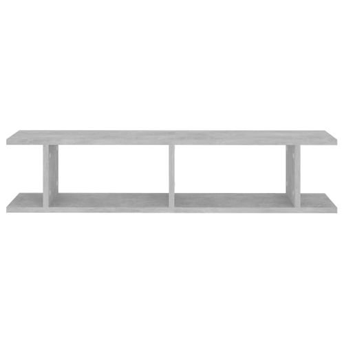 Étagères Murales 2 Pièces Gris Béton 90x18x20 Cm Bois Contreplaqué