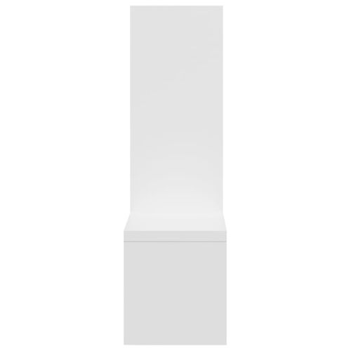 Étagères Murales 2 PCs Blanc 50x15x50 Cm Aggloméré