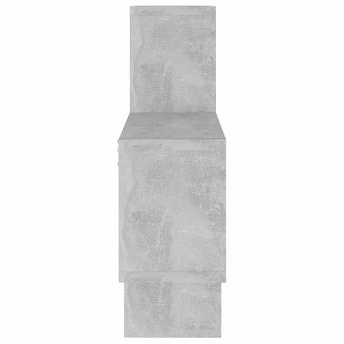 Étagère Murale Forme D'auto Gris Béton Bois D’ingénierie