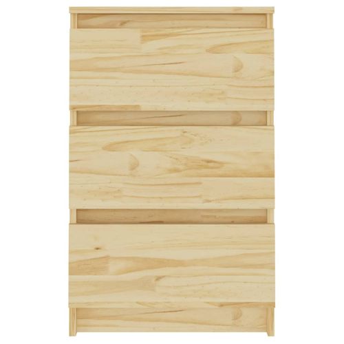 Tables De Chevet 2 Pièces 40x29,5x64 Cm Bois De Pin Solide