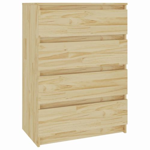 Armoire D'appoint 60x36x84 Cm Bois De Pin Massif