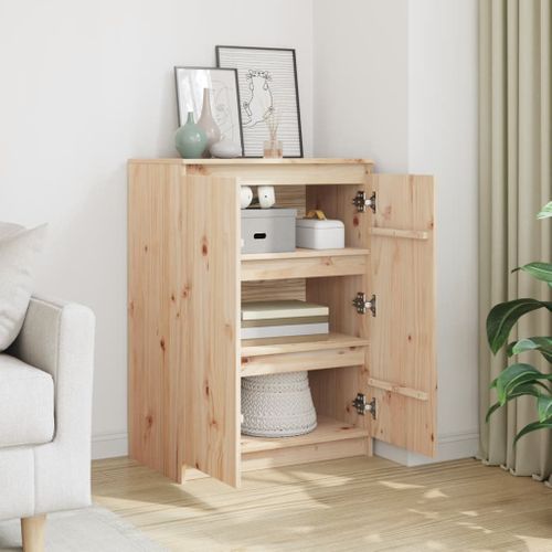 Buffet 60x36x84 Cm Bois De Pin Massif