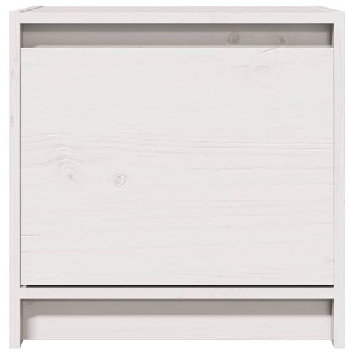 Tables De Chevet 2 Pièces Blanc 40x30,5x40 Cm Bois De Pin Massif