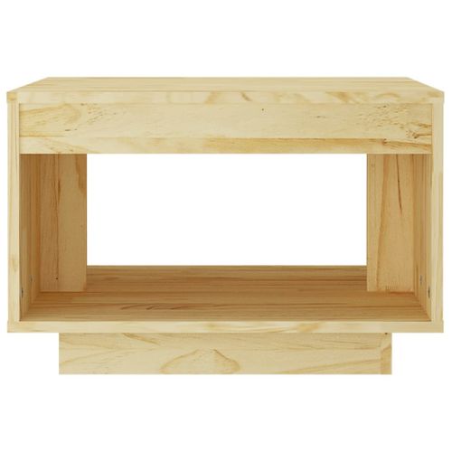 Table Basse 50x50x33,5 Cm Bois De Pin Massif