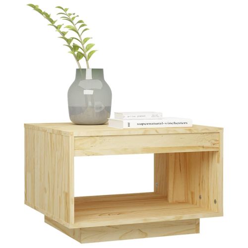 Table Basse 50x50x33,5 Cm Bois De Pin Massif