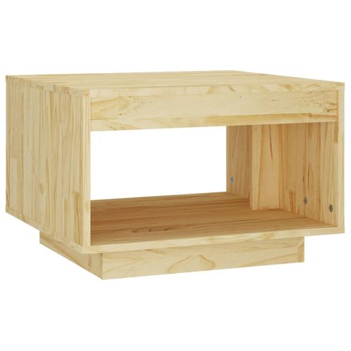 Table Basse 50x50x33,5 Cm Bois De Pin Massif